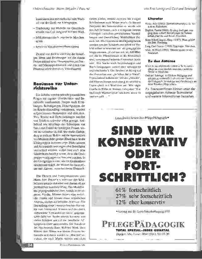 Vorschauseite 2: Unterrichtsreihe: Mann (M)acht - Frau tut