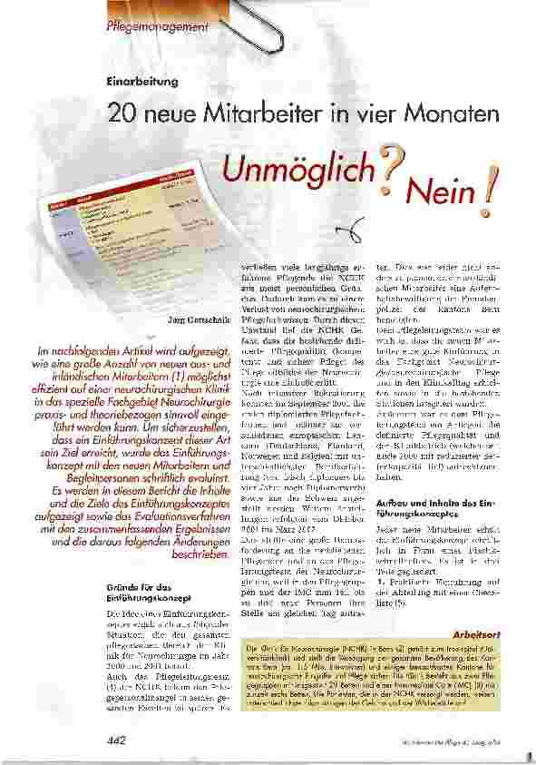 Vorschauseite 1: 20 neue Mitarbeiter in vier MonatenUnmöglich? Nein!