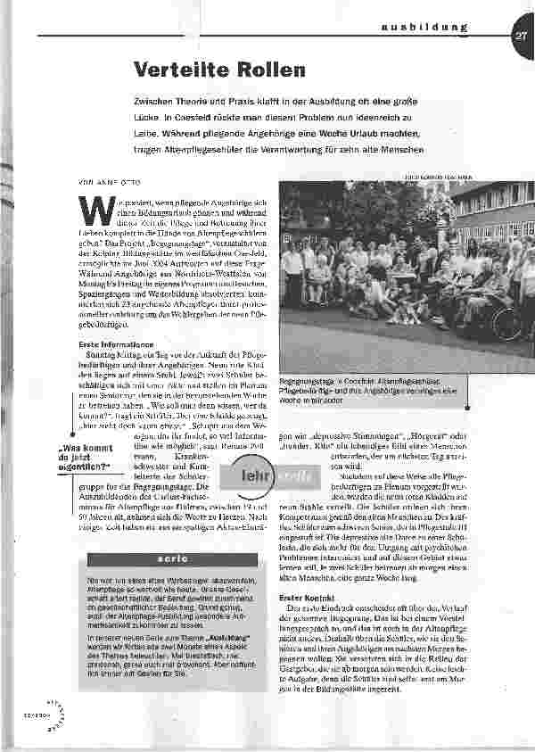 Vorschauseite 1: Verteilte Rollen