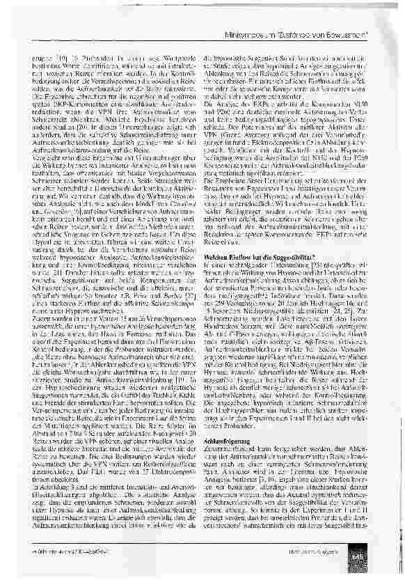 Vorschauseite 4: Hypnotisch induzierte Analgesie - Mechanismen