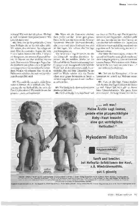 Vorschauseite 2: Zwei drei Tage Spielraum sind immer da