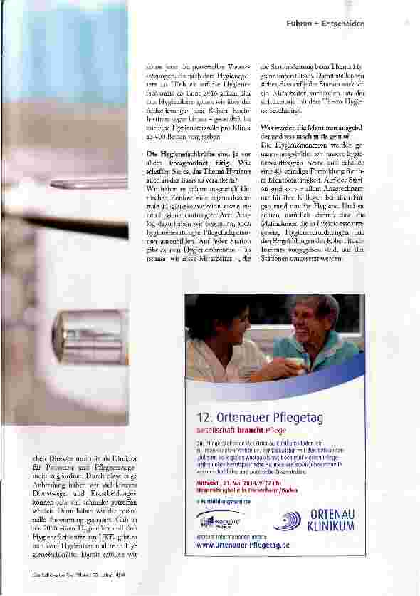 Vorschauseite 2: HYGIENE IST GANZ KLAR FÜHRUNGSAUFGABE