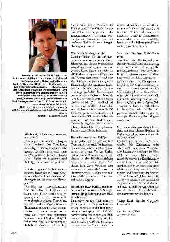 Vorschauseite 3: HYGIENE IST GANZ KLAR FÜHRUNGSAUFGABE