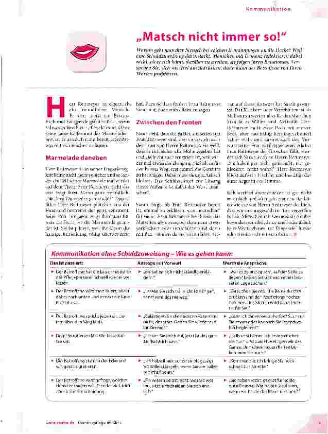 Vorschauseite 1: „Matsch nicht immer so!