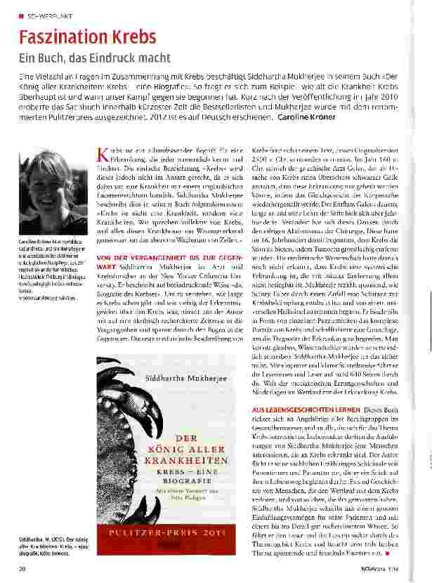 Vorschauseite 1: Faszination Krebs
