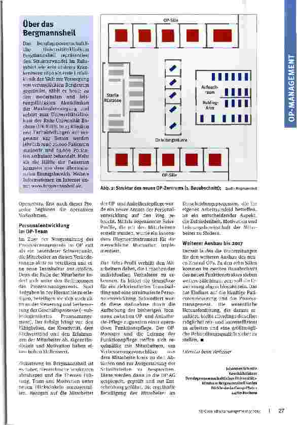 Vorschauseite 4: Prozessoptimierung im neuen Zentral-OPDen Hochkostenbereich wirtschaftlich nutzen