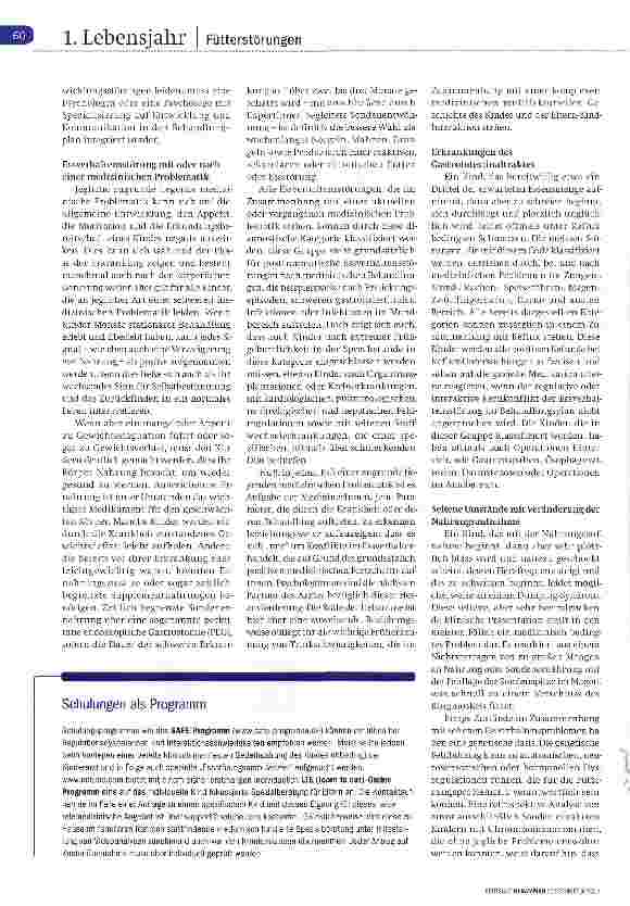 Vorschauseite 3: Frühkindliche Essstörungen I Teil 2 Pathologien erkennen