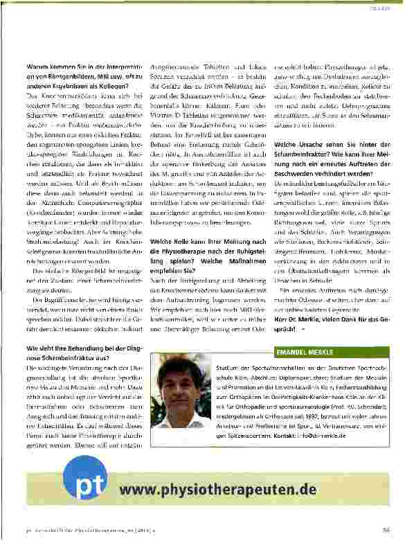 Vorschauseite 2: Schambeinentzündung beim Fußballer oft eine versteckte Fraktur?