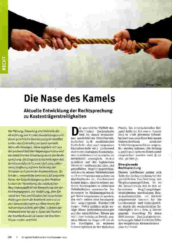 Vorschauseite 1: Die Nase des Kamels