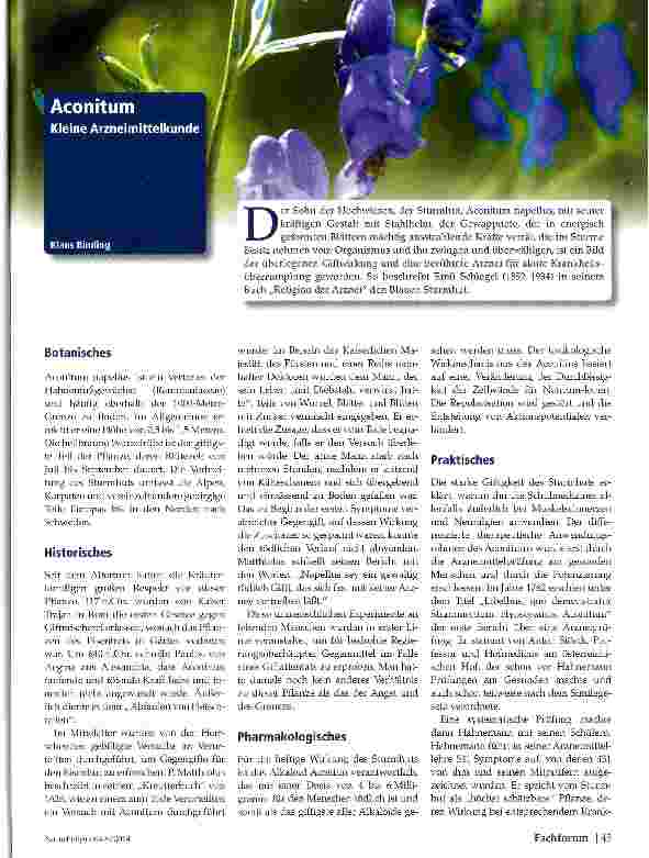 Vorschauseite 1: Acontium