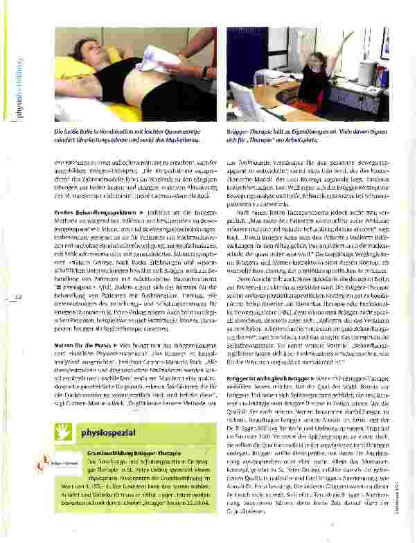 Vorschauseite 2: Fortbildungsführer Brügger-TherapieHaltung bitte!