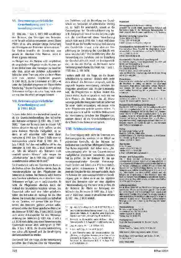 Vorschauseite 3: Gerichtliche Genehmigung und Wille des Betreuten -zugleich eine Anmerkung zu LG Hagen, Beschl. v. 25.02.2014 - 6 T 8/14, BtPrax 2014, S. 184 ff.