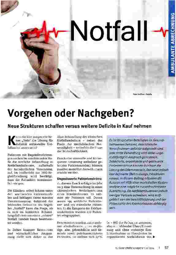 Vorschauseite 1: Vorgehen oder Nachgeben?