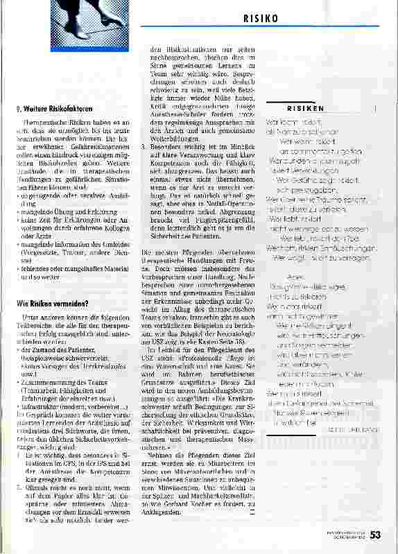 Vorschauseite 4: Ärzte tragen das Risiko - Patienten und Pflegende die Folgen Therapeutische Risiken in der Pflege