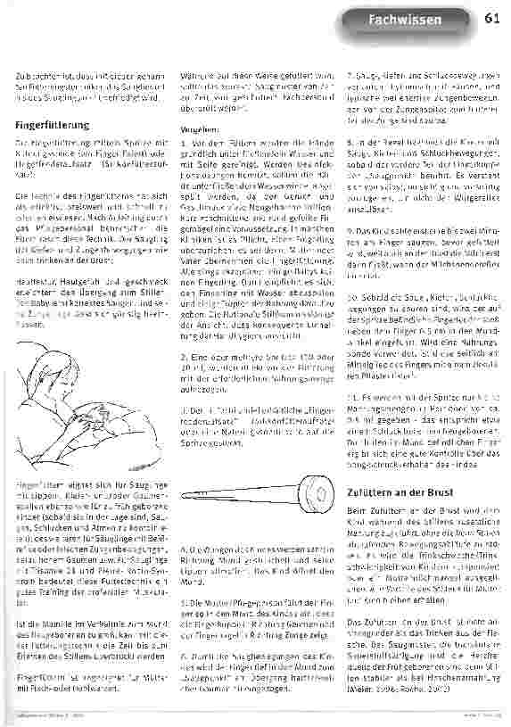 Vorschauseite 2: Zufütterungstechniken für gestillte SäuglingeEmpfehlung der Nationalen Stillkommission am BfR vom 8. Januar 2004