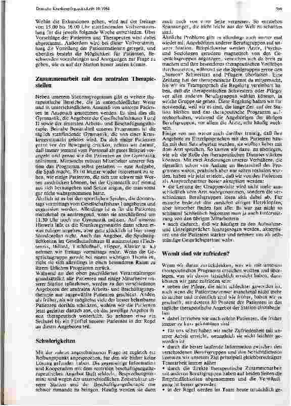 Vorschauseite 4: Das milieutherapeutische Programm einer Akut-Aufnahme-Station