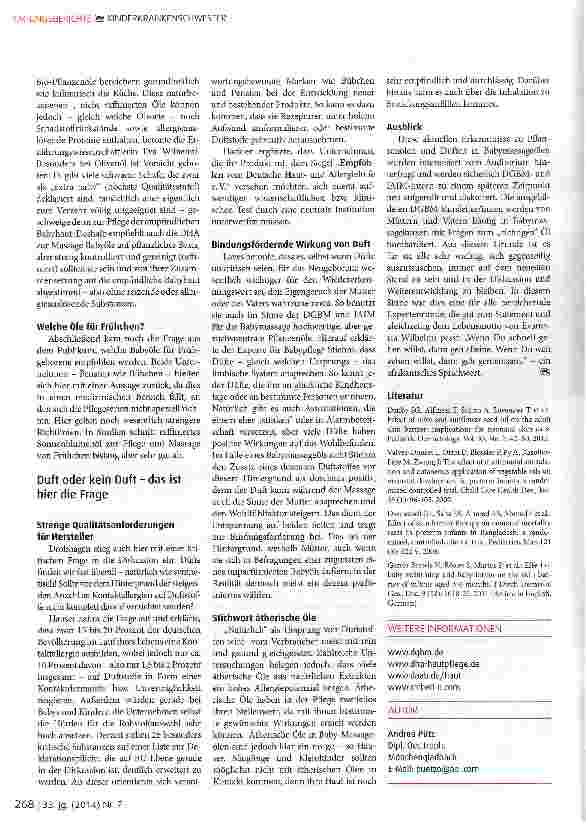 Vorschauseite 3: Berührung mit Respekt® -und dem richtigen Massageöl