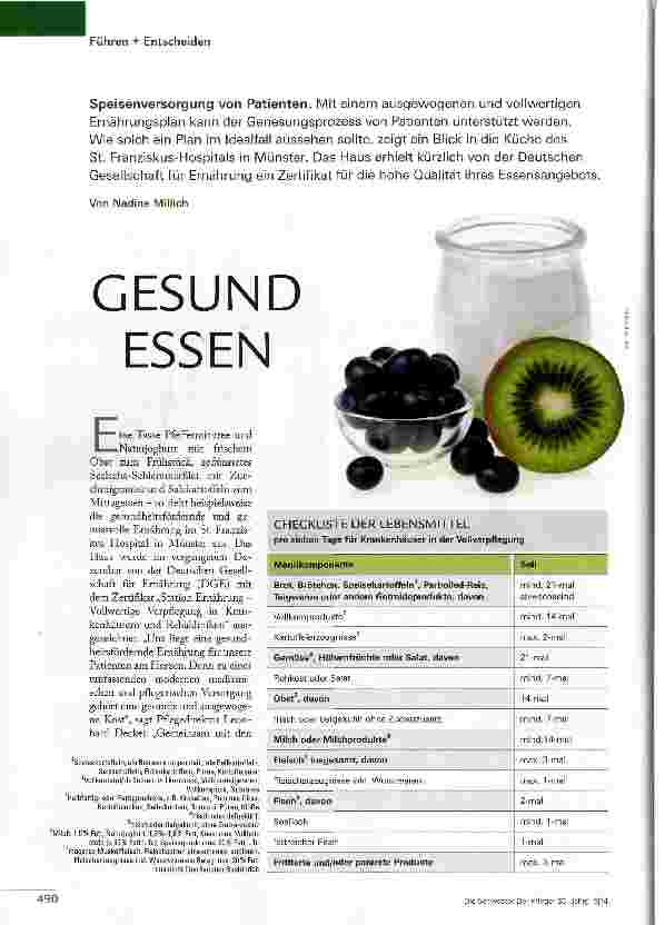 Vorschauseite 1: GESUND ESSEN