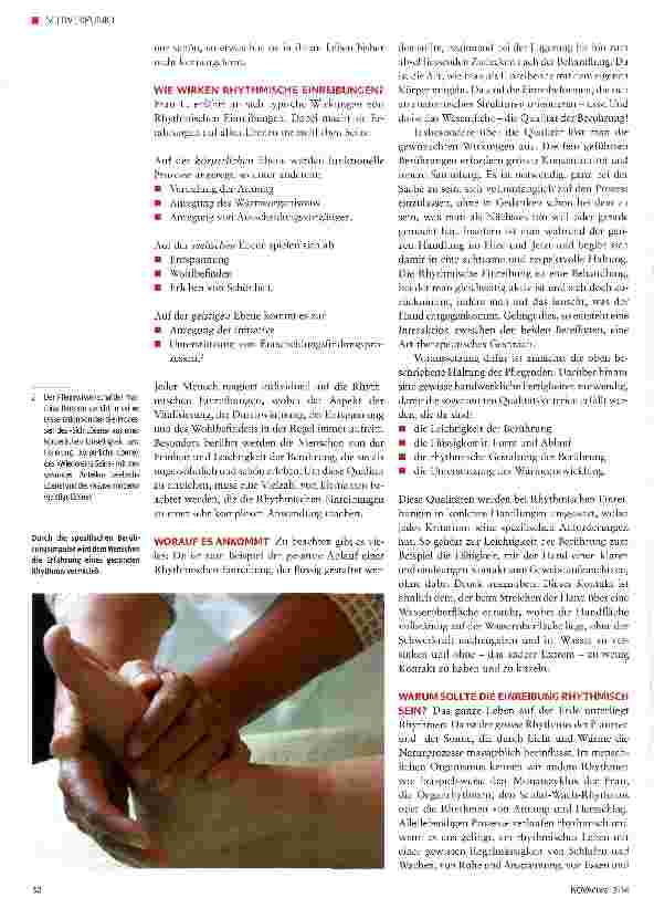 Vorschauseite 2: Handwerkskunst in der Pflege