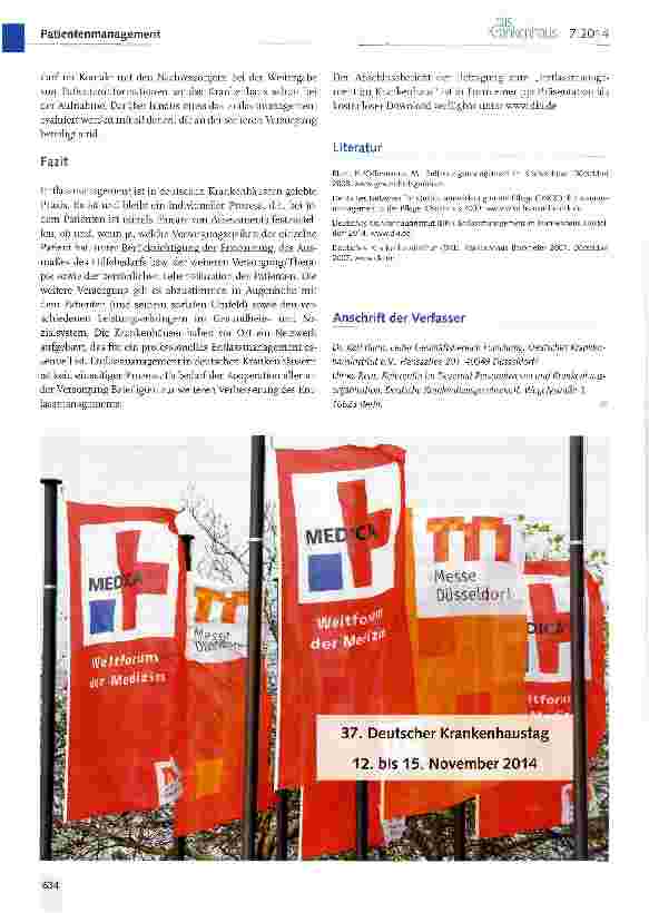 Vorschauseite 6: Entlassmanagement im Krankenhaus - eine Repräsentativbefragung deutscher Krankenhäuser