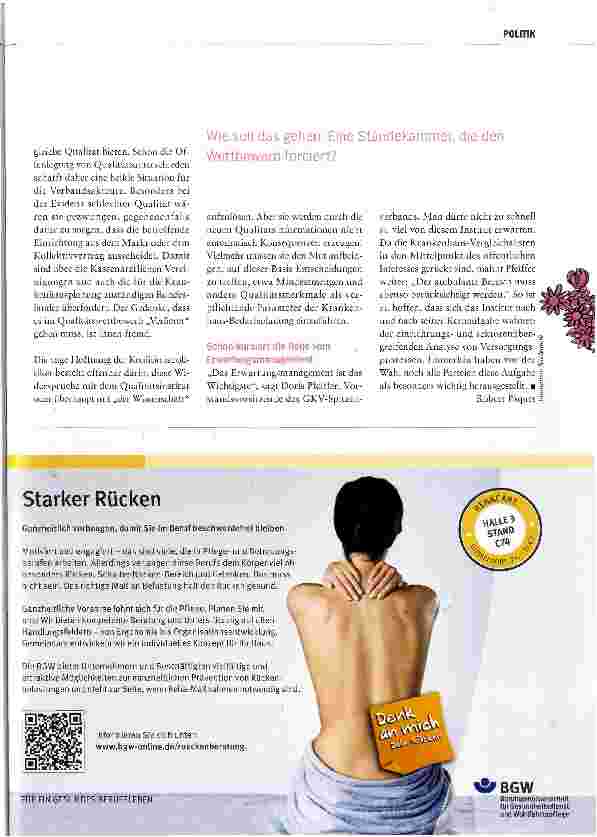 Vorschauseite 4: Ein Institut macht noch keine Qualität