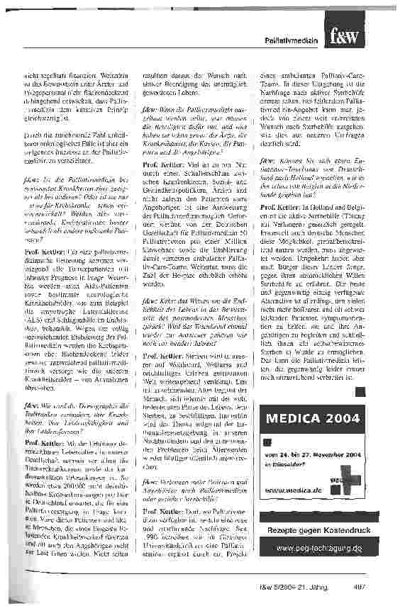 Vorschauseite 2: Den verbleibenden Tagen mehr Leben geben