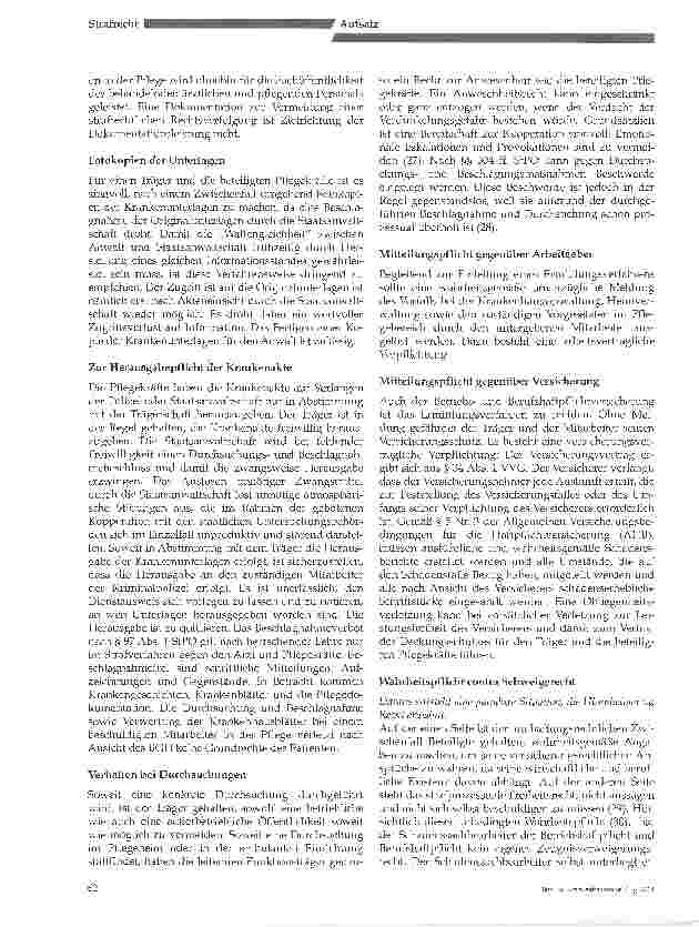 Vorschauseite 4: Die Strafverfolgung in der Pflege und die anwaltliche Tätigkeit