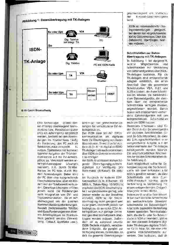 Vorschauseite 2: Einsatz von EDV und ISDN zur Leistungserfassung im Krankenhaus Aktuelle Entwicklungen, besondere Nutzungsmöglichkeiten