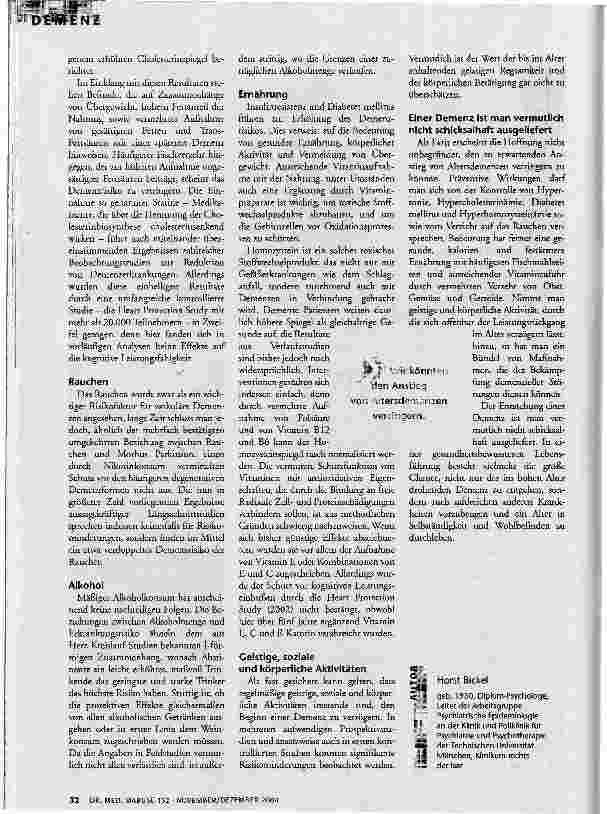 Vorschauseite 3: Kein Schicksalsschlag. Risikofaktoren und Prävention