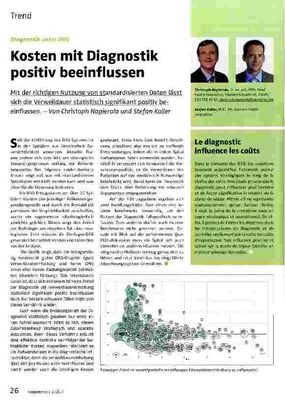 Vorschauseite 1: Kosten mit Diagnostik positiv beeinflussen