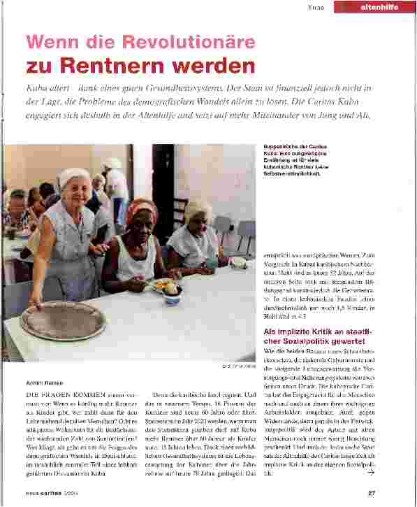 Vorschauseite 1: Wenn die Revolutionäre zu Rentnern werden