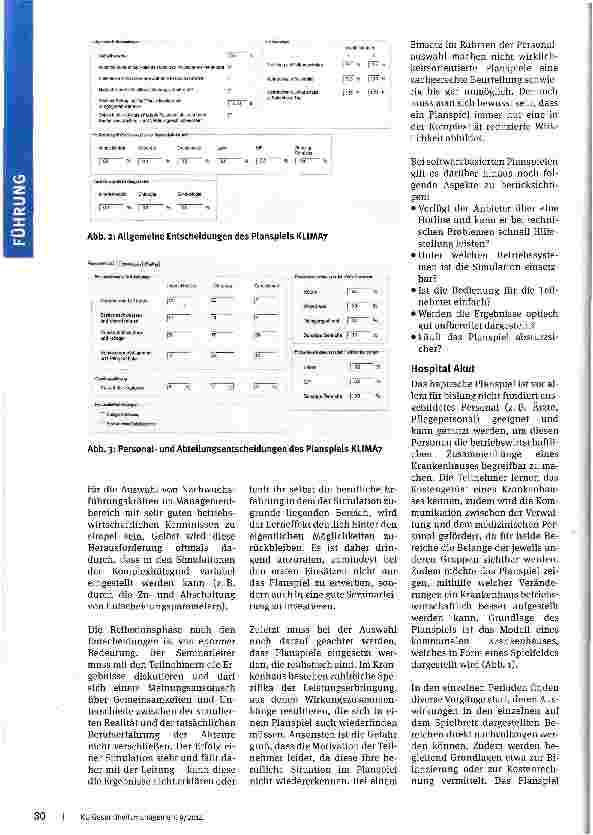 Vorschauseite 3: Planspiele im Krankenhaus