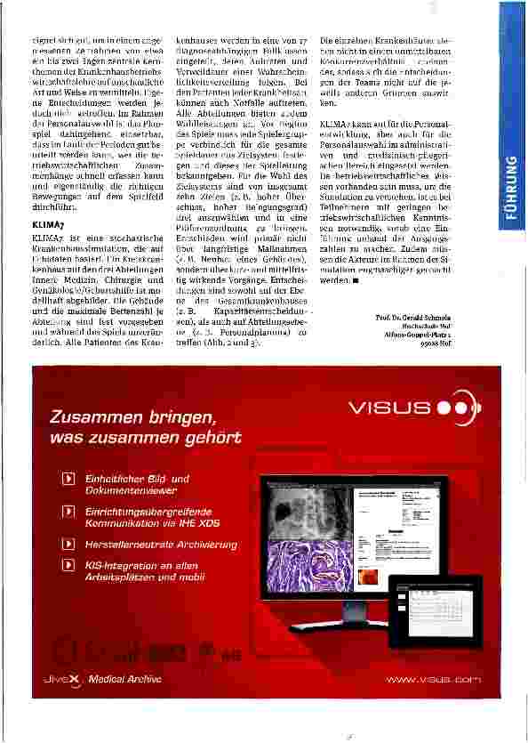 Vorschauseite 4: Planspiele im Krankenhaus