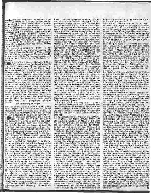 Vorschauseite 2: Grundzüge der Ernährung des gesunden Menschen 3. Folge: Aufgaben des Verdauungsvorganges, Verdauung in Mundhöhle und Magen