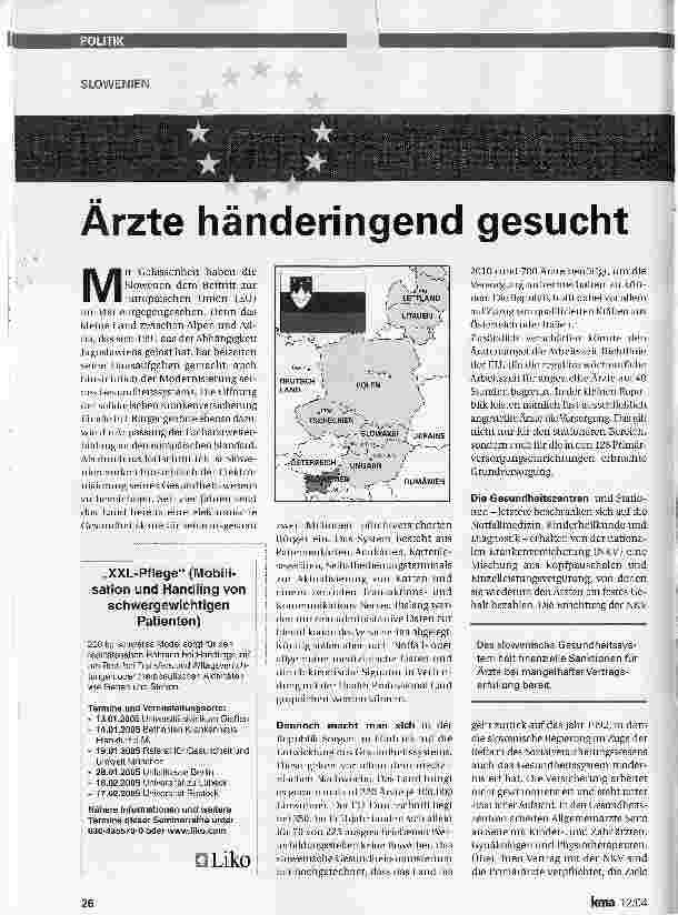 Vorschauseite 1: Ärzte händeringend gesucht