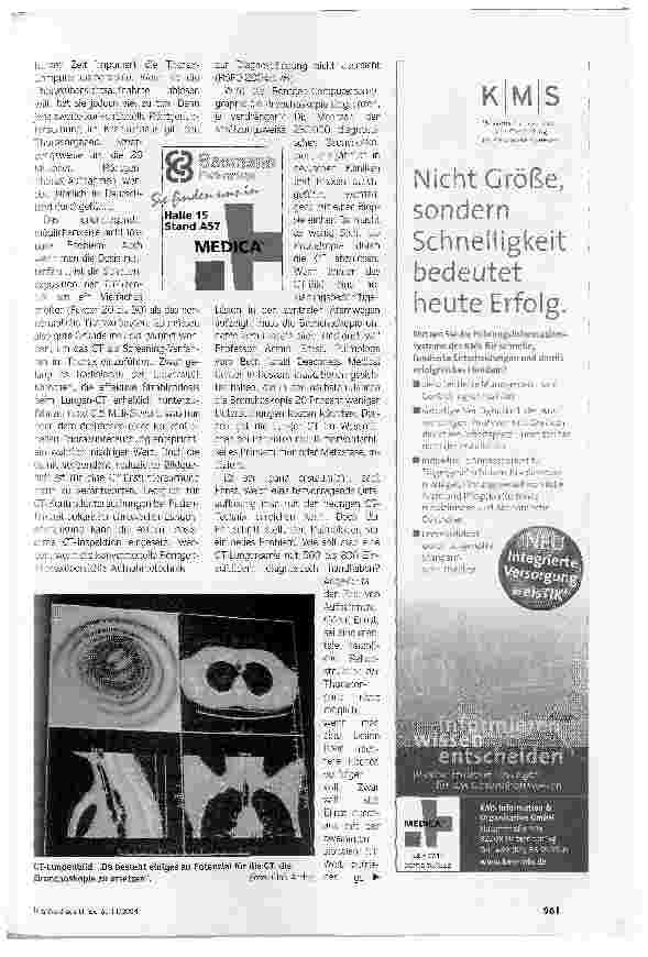 Vorschauseite 3: Im Labyrinth der Atemwege. Technologische Trends in der Lungenheilkunde