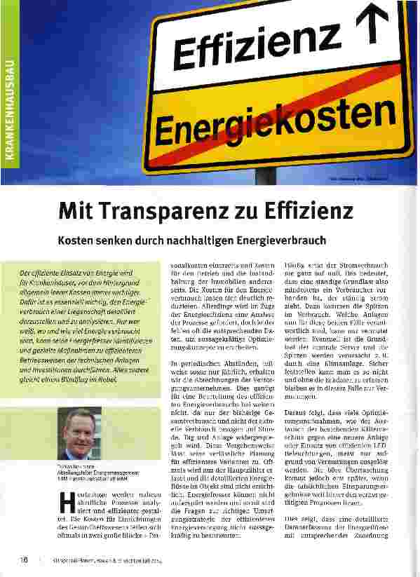 Vorschauseite 1: Mit Transparenz zu Effizienz