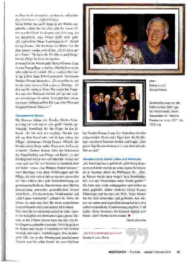 Vorschauseite 3: Martha Krause-Lang 100 Jahre gegen den Strom