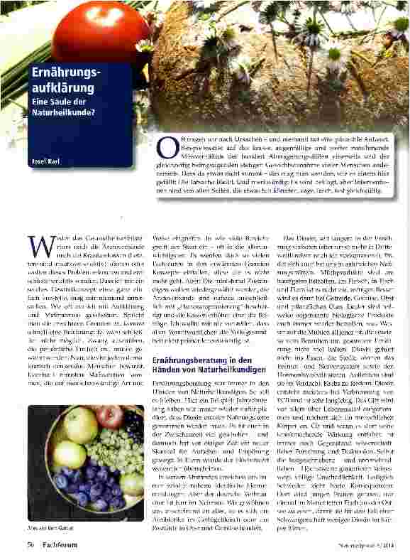 Vorschauseite 1: Ernährungsaufklärung