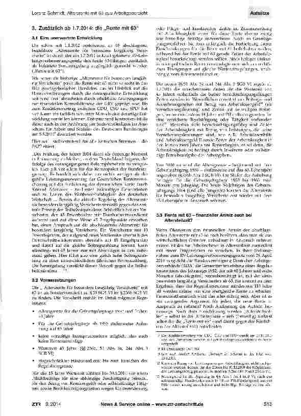 Vorschauseite 3: Altersrente mit 63 aus Arbeitgebersicht - am Beispiel der Altersteilzeit