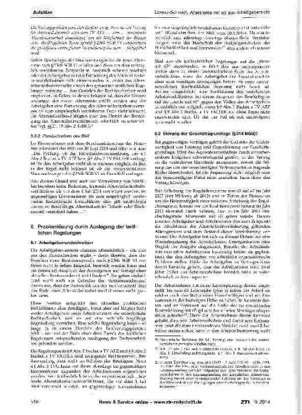Vorschauseite 6: Altersrente mit 63 aus Arbeitgebersicht - am Beispiel der Altersteilzeit