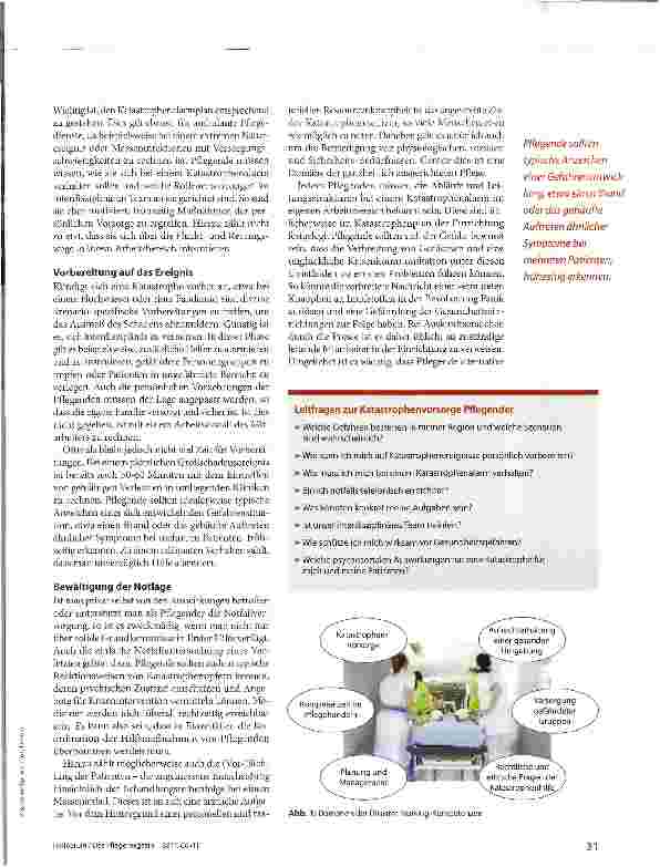 Vorschauseite 2: Disaster Nursing -vorbereitet sein auf den „Tag X