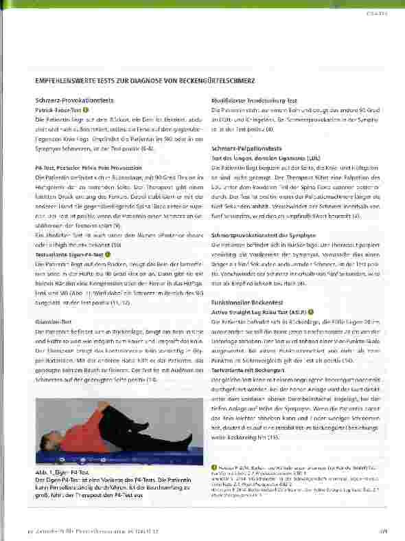 Vorschauseite 2: Beckengürtelschmerz in der Schwangerschaft ein Thema für die Physiotherapie?