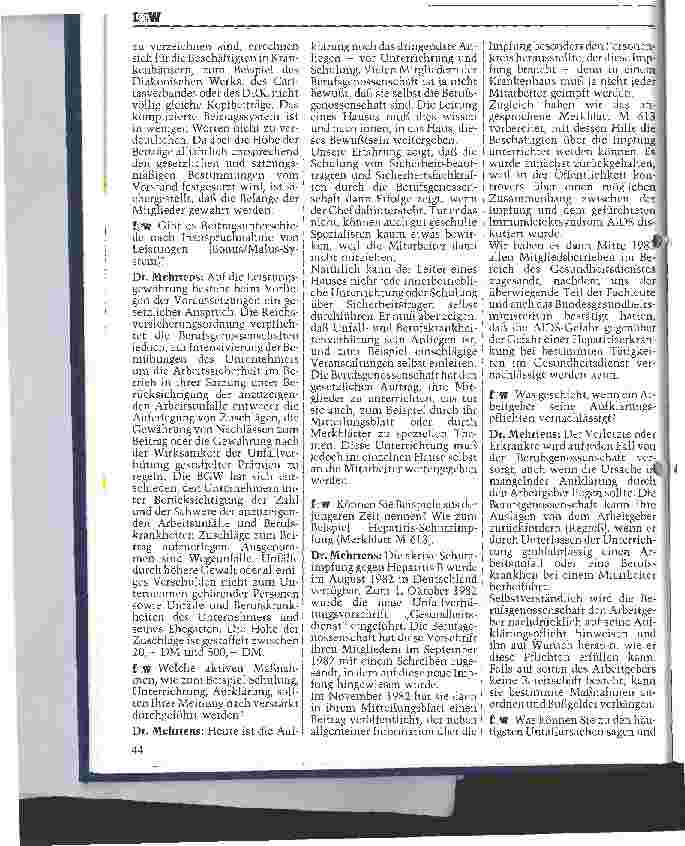 Vorschauseite 3: Das aktuelle Interview mit dem neuen Direktor der Berufsgenossenschaft Gesundheitsdienst