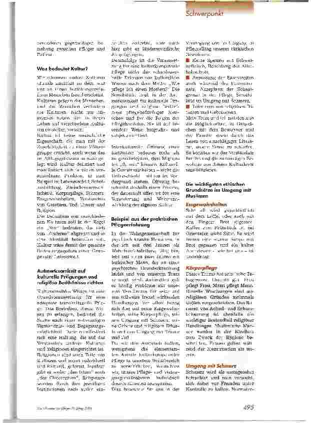 Vorschauseite 2: Kultursensible Pflege im AltenheimTranskulturelle Pflege
