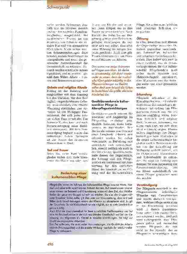 Vorschauseite 3: Kultursensible Pflege im AltenheimTranskulturelle Pflege