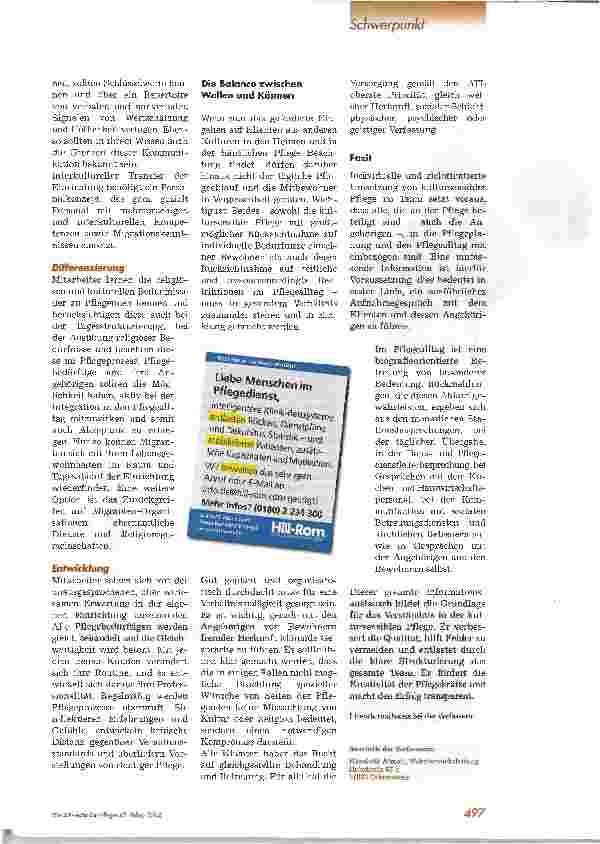 Vorschauseite 4: Kultursensible Pflege im AltenheimTranskulturelle Pflege