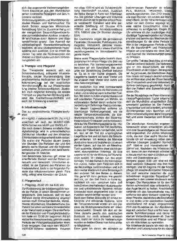 Vorschauseite 2: Besonderheiten pflegerischer Maßnahmen; Pflege eines Patienten mit hochgradigen Verbrennungen