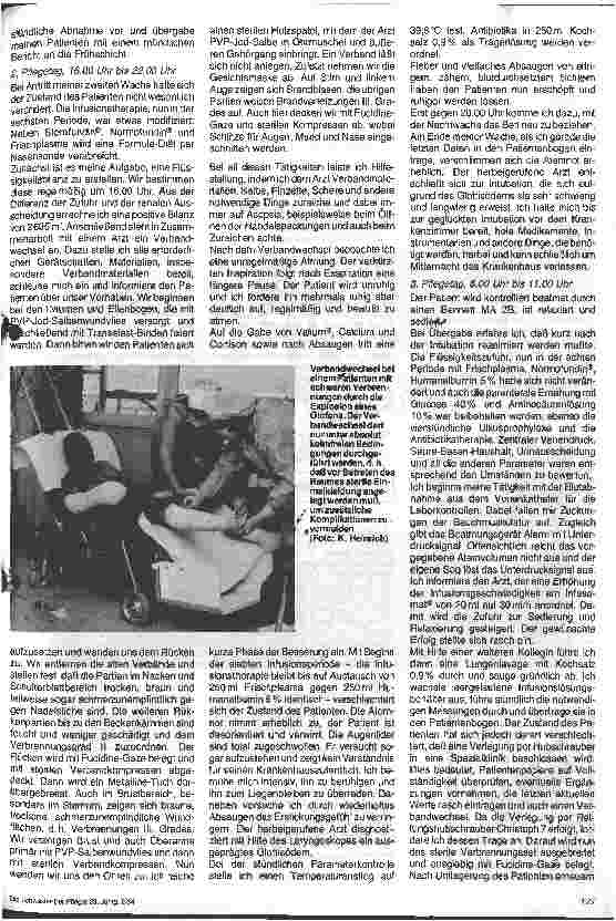 Vorschauseite 3: Besonderheiten pflegerischer Maßnahmen; Pflege eines Patienten mit hochgradigen Verbrennungen