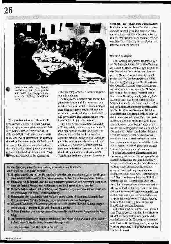 Vorschauseite 4: Senioren-Zeitung: Durch und mit und für alte Menschen